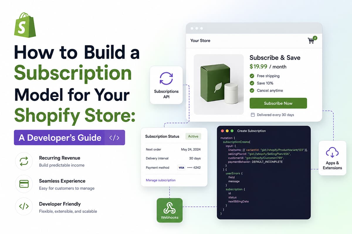How to Build a Subscription Model for Your Shopify Store: A Developer's Guide