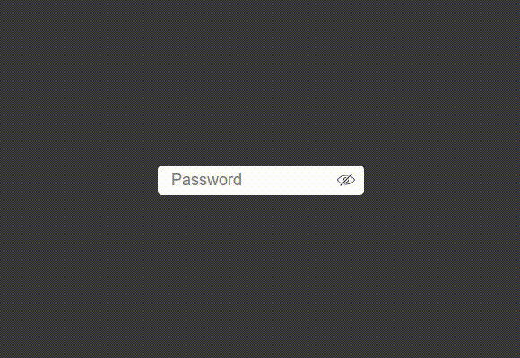 Show Hide PasswordWorking Sample0