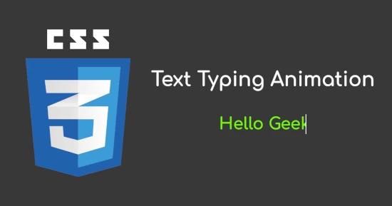 Text Typing Animation for CSS