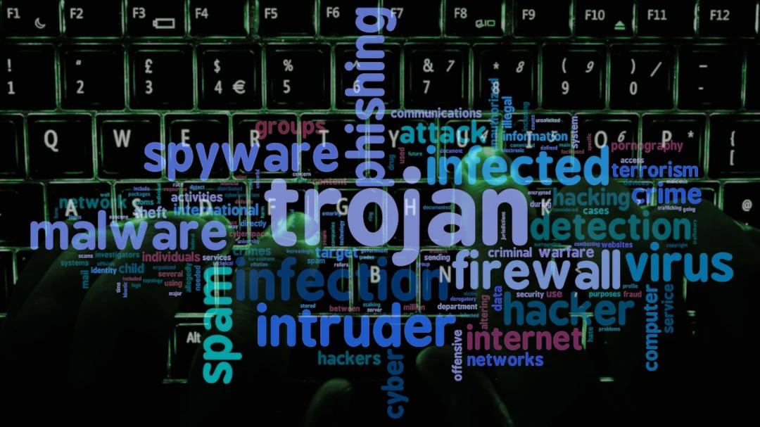 Virus, malware, worm and Trojan horse