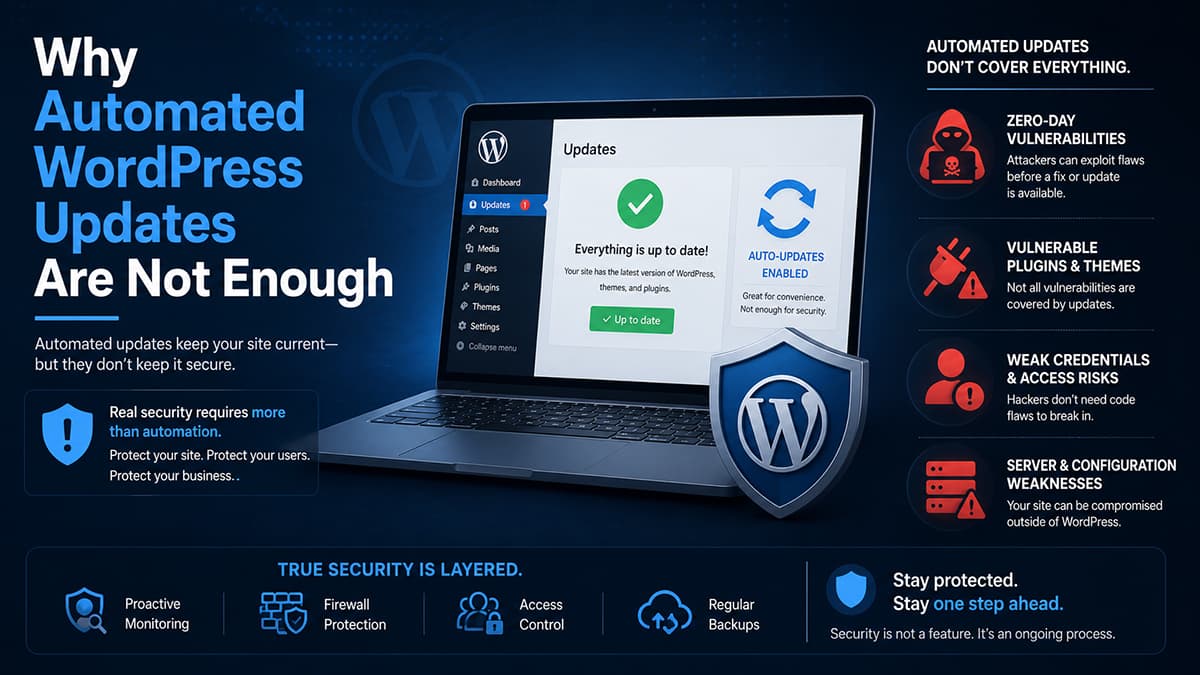 Why Automated WordPress Updates Are Not Enough