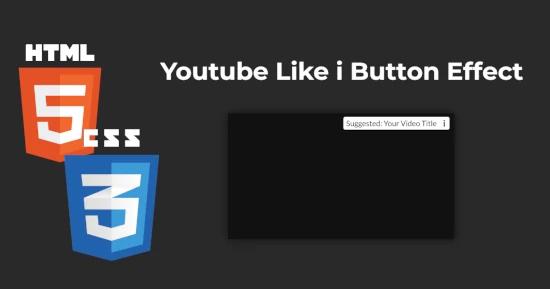 Youtube Like i Button Effect