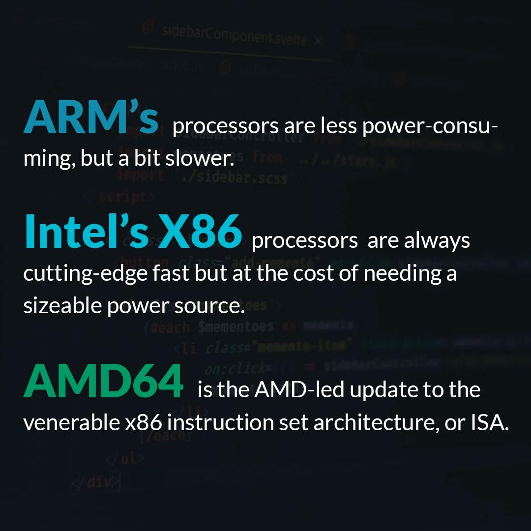 duizelig nakomelingen . ARM vs X86 vs AMD64 | Geekboots