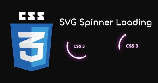 SVG Spinner Loading for CSS