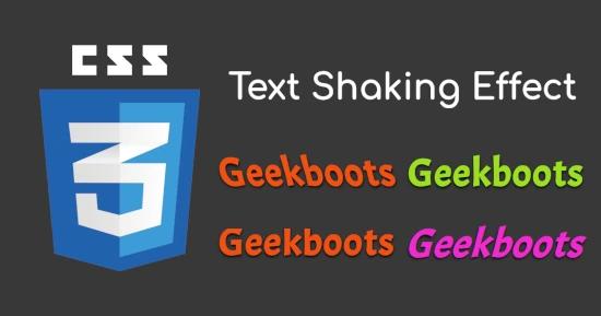 Text Shaking Effect for CSS