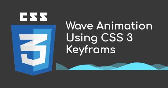 Ocean Wave Animation using SVG for CSS