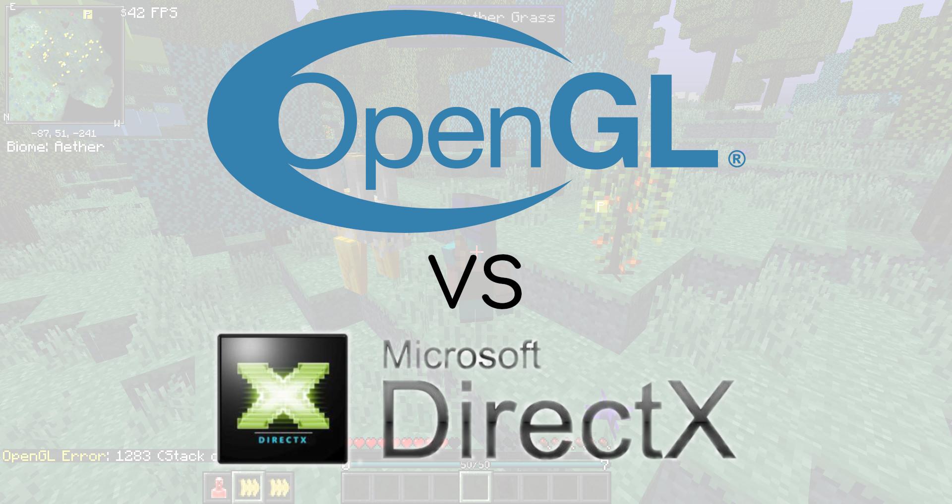 What is OpenGL and how does it different from DirectX?