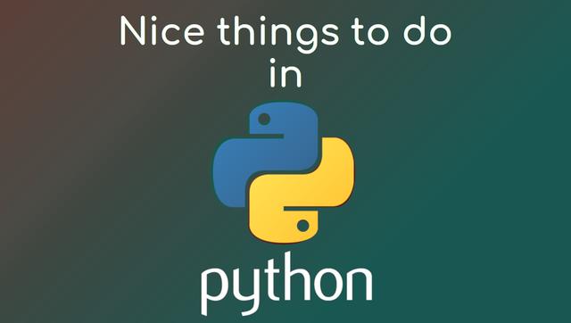 What you can do with the help of Python?