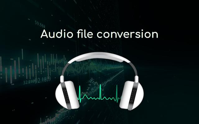 How does audio file conversion work?