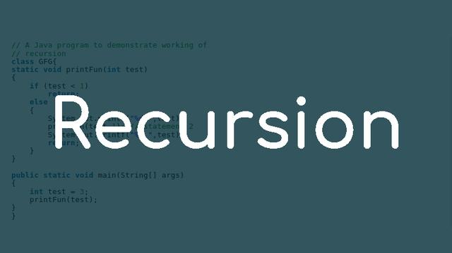 What is recursion?